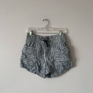 Athleta Women's Striped Linen Shorts